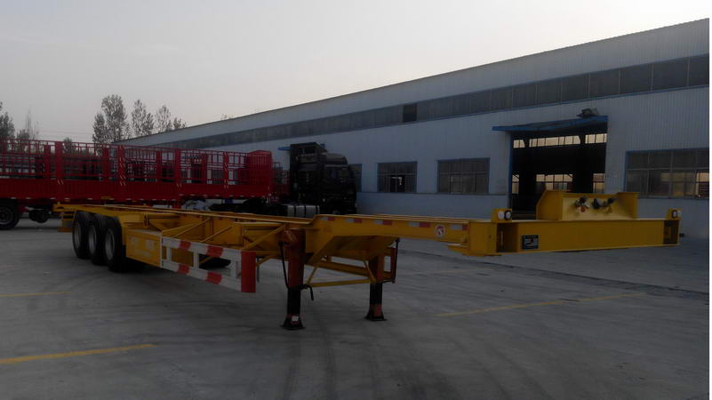 华宇达14.9米34吨3轴集装箱运输半挂车(LHY9407TJZ)