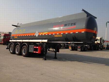 瑞江10.3米32吨3轴化工液体运输半挂车(WL9407GHYA)