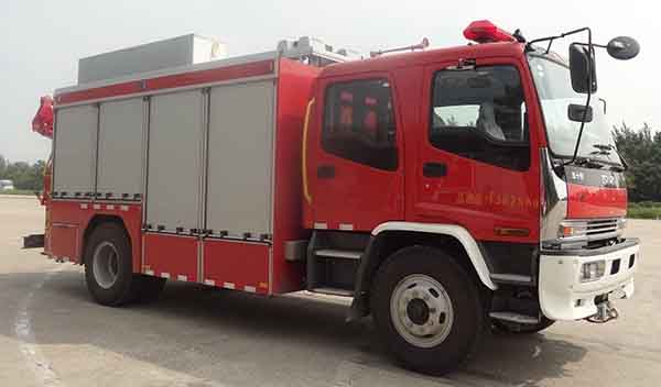 捷达消防牌SJD5143TXFJY75/W抢险救援消防车
