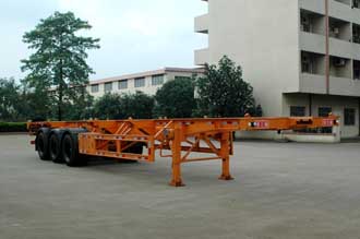 新日钢12.4米33.8吨3轴集装箱运输半挂车(FFR9400TJZG)