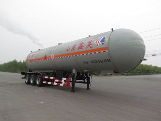 万鑫鑫昊13米24.7吨3轴液化气体运输半挂车(WXH9401GYQ)