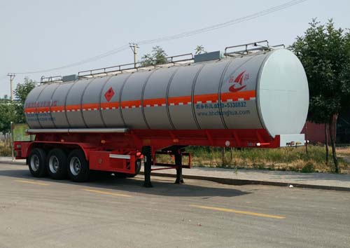 昌骅11.3米31吨3轴易燃液体罐式运输半挂车(HCH9400GRYMJ)