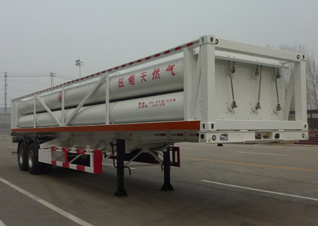 景阳岗12.3米2.9吨2轴液压子站高压气体长管半挂车(SFL9320GGY)