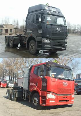 CA4250P66T1A2E24M5 解放378马力后双桥,后八轮LNG危险品运输半挂牵引车图片