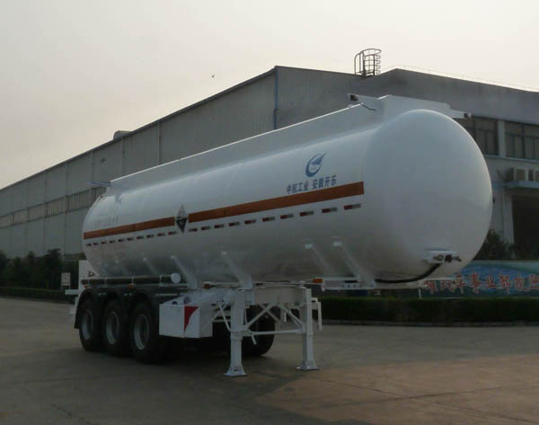 开乐10.3米32吨3轴腐蚀性物品罐式运输半挂车(AKL9404GFW)