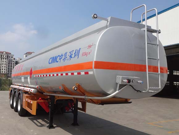 中集11米32吨3轴易燃液体罐式运输半挂车(ZJV9408GRYSZ)