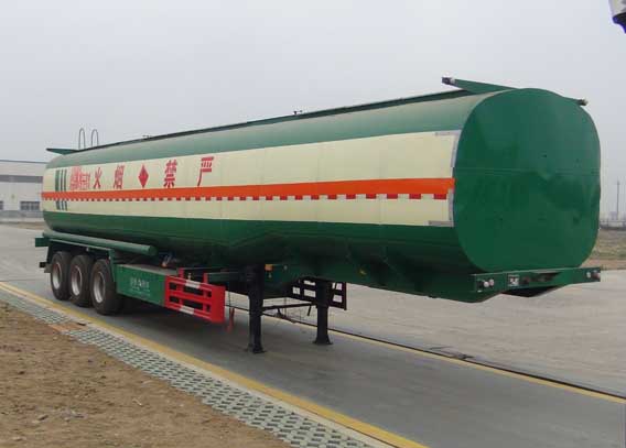 弘瑞通13米29.5吨3轴易燃液体罐式运输半挂车(HRT9402GRY)