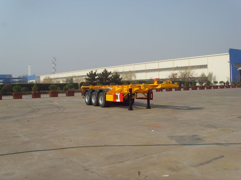 中集9.8米34.6吨3轴集装箱运输半挂车(ZJV9400TJZQD)