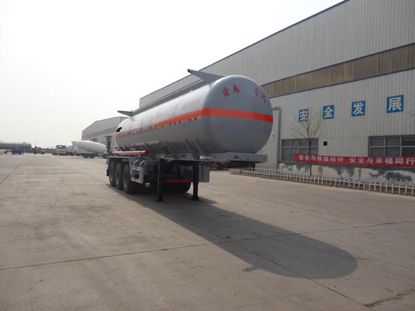 正康宏泰9.8米32.7吨3轴腐蚀性物品罐式运输半挂车(HHT9404GFW)