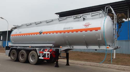 远达9.9米31.5吨3轴腐蚀性物品罐式运输半挂车(SCZ9400GFW)