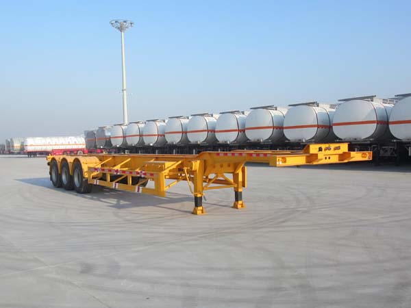 正康宏泰15米35.6吨3轴铝合金集装箱运输半挂车(HHT9403TJZ)