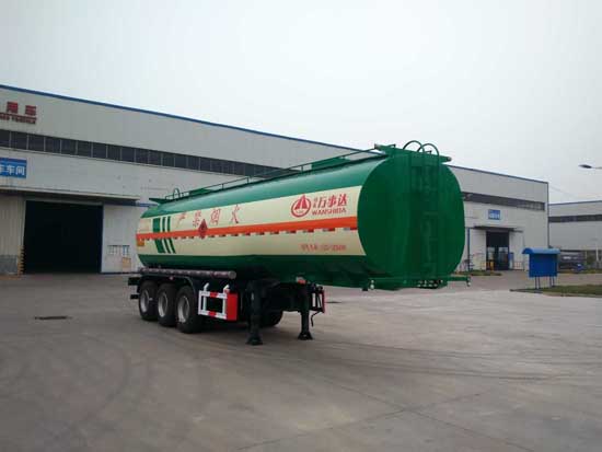 万事达10.2米30.9吨3轴易燃液体罐式运输半挂车(SDW9403GRYA)