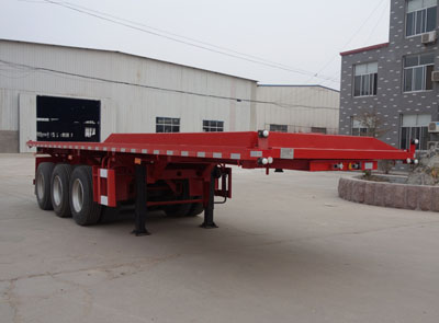 恩信事业10米32.7吨3轴平板自卸半挂车(HEX9402ZZXPE)