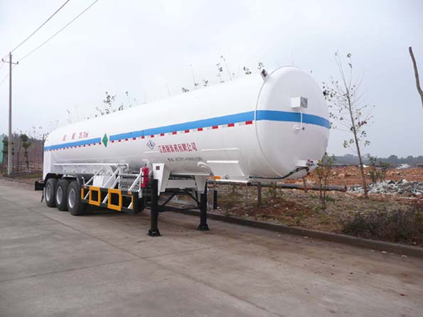 五峰12.9米25.7吨3轴低温液体运输半挂车(JXY9404GDY1)
