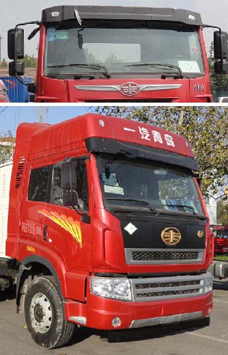 CA4256P2K15T1E4A80 解放375马力后双桥,后八轮柴油平头柴油牵引车图片