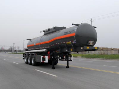 华骏12米31.5吨3轴腐蚀性物品罐式运输半挂车(ZCZ9400GFWHJF)