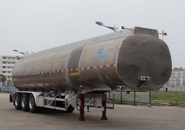 开乐12.4米33.1吨3轴铝合金液态食品运输半挂车(AKL9401GYS)