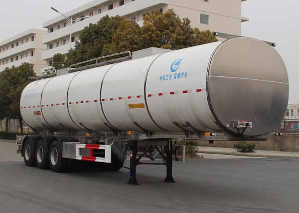 开乐12.4米32.7吨3轴铝合金液态食品运输半挂车(AKL9400GYSA)