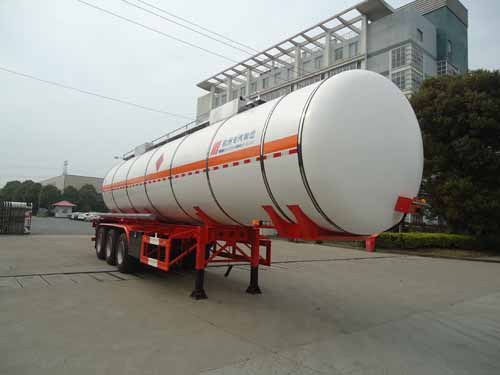 宏宙11.8米31吨3轴易燃液体罐式运输半挂车(HZZ9400GRYB)