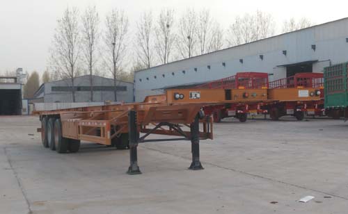 翔蒙15米34吨3轴集装箱运输半挂车(XMC9401TJZE)
