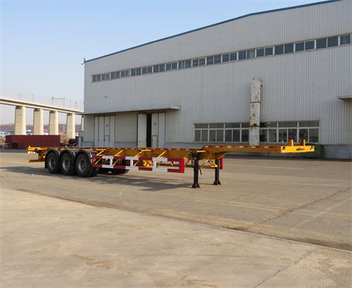 黄海14.9米34.5吨3轴集装箱运输半挂车(DD9401TJZA)
