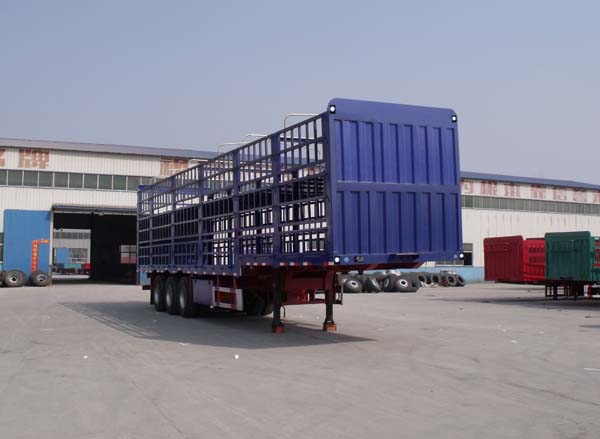 盛润13米33吨3轴畜禽运输半挂车(SKW9400CCQ)