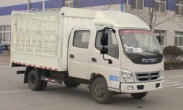 福田牌BJ5049V8DEA-1仓栅式运输车公告图片