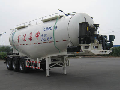 中集10.1米32吨3轴中密度粉粒物料运输半挂车(ZJV9404GFLLY)