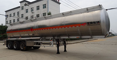 特运12.8米32.7吨3轴易燃液体罐式运输半挂车(DTA9401GRYA)