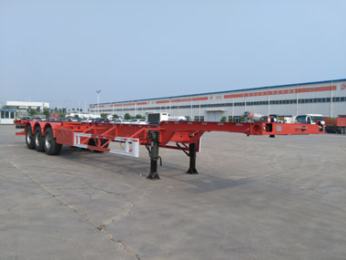 东润14.9米35.5吨3轴集装箱运输半挂车(WSH9404TJZ)