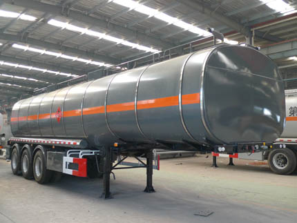 双达11米30.2吨3轴易燃液体罐式运输半挂车(ZLQ9403GRYA)
