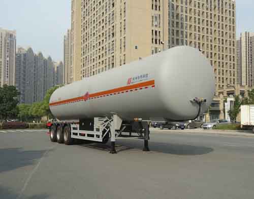 宏宙13米25.1吨3轴液化气体运输半挂车(HZZ9404GYQA)