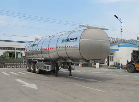 盛润12.2米33.5吨3轴铝合金液态食品运输半挂车(SKW9406GYSL)