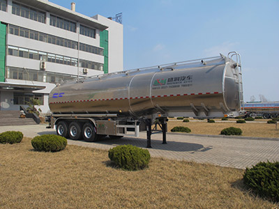 盛润11米34吨3轴铝合金液态食品运输半挂车(SKW9405GYSL)