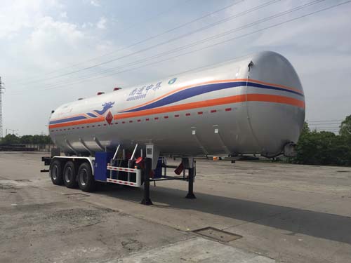 中集12.1米29.6吨3轴液化气体运输半挂车(NTV9400GYQW)