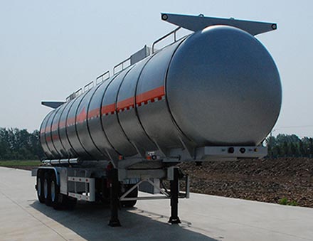 金碧12.2米31.5吨3轴易燃液体罐式运输半挂车(PJQ9400GRYA)