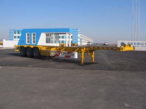 中集14米33.5吨3轴集装箱运输半挂车(ZJV9401TJZYK)