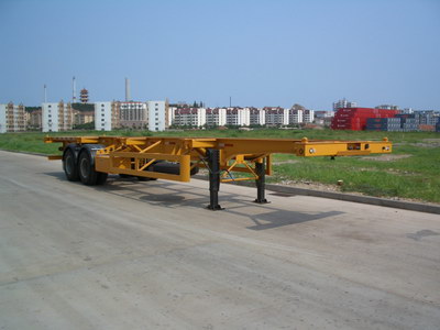 中集12.2米30.5吨2轴集装箱运输半挂车(ZJV9350TJZ)