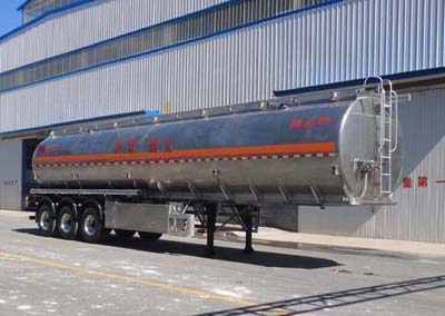 昌骅13米32.5吨3轴易燃液体罐式运输半挂车(HCH9400GRYLHJ1)