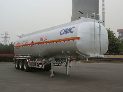 凌宇12米31.8吨3轴易燃液体罐式运输半挂车(CLY9406GRYB)