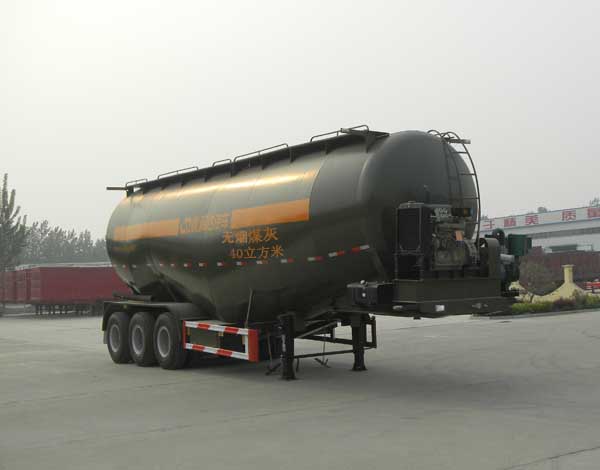 三威9.7米32.5吨3轴中密度粉粒物料运输半挂车(WQY9403GFL)