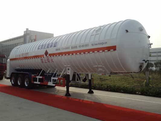 宏图13米23.5吨3轴低温液体运输半挂车(HT9400GDYE)