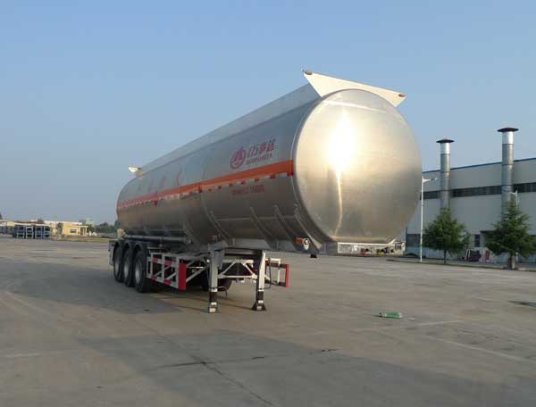 万事达10.8米30.8吨3轴易燃液体罐式运输半挂车(SDW9401GRY)