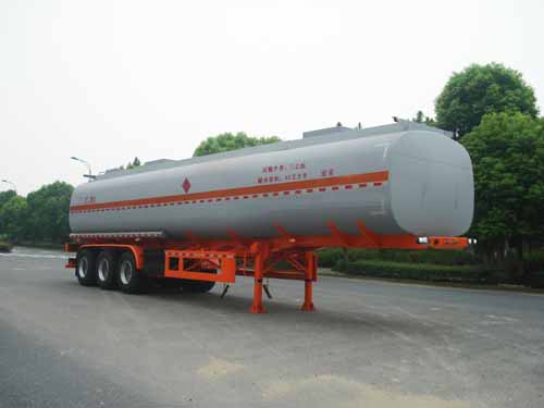 宏宙12.9米31吨3轴易燃液体罐式运输半挂车(HZZ9408GRYA)