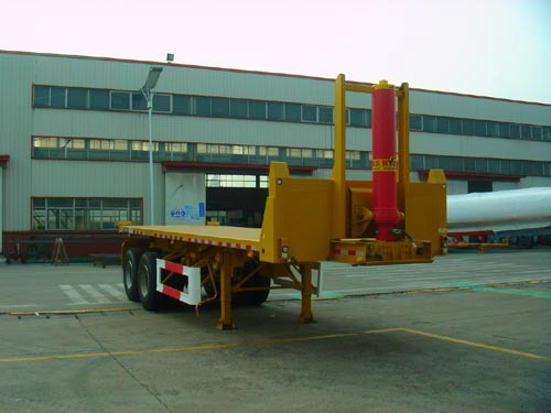 通华8.5米28.3吨2轴平板自卸半挂车(THT9350ZZXP)