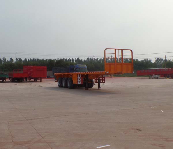 华劲11.5米34.5吨3轴平板运输半挂车(YJH9401TPB)