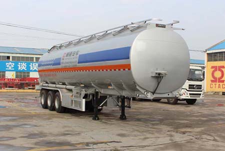 通亚达11.7米33吨3轴铝合金液态食品运输半挂车(CTY9400GYS)