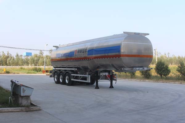 通亚达12.4米33.4吨3轴铝合金液态食品运输半挂车(CTY9401GYS)