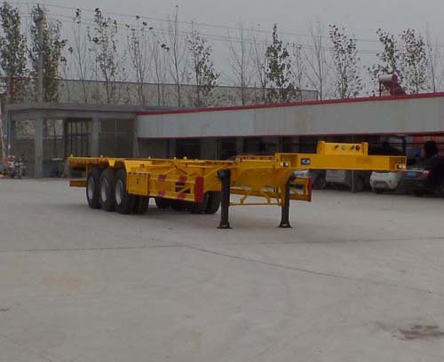 鲁郓万通15米33.8吨3轴集装箱运输半挂车(YFW9402TJZ)