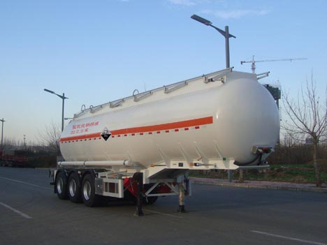 凌宇11.4米31.7吨3轴腐蚀性物品罐式运输半挂车(CLY9401GFW)